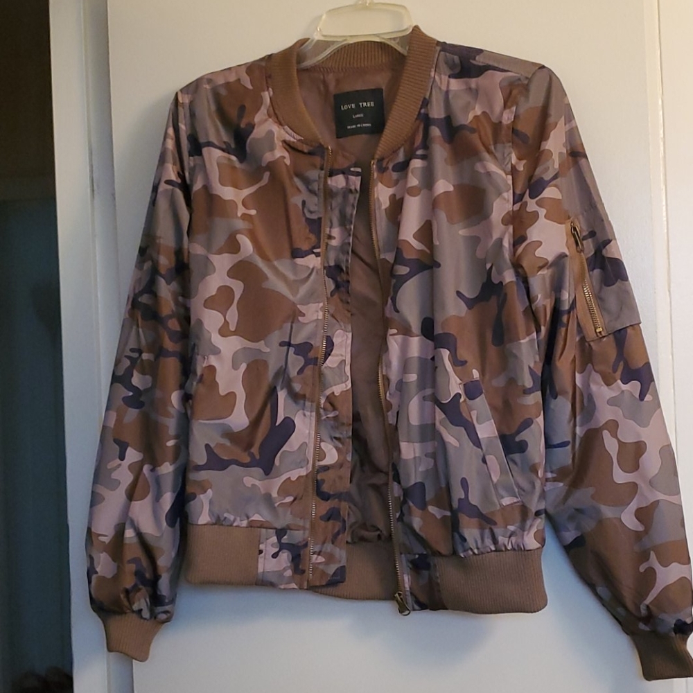 Camo Bomber style Jacket
